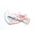 FLY SCENE striped rabbit headband White/red
