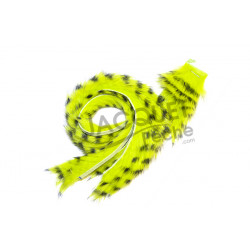 FLY SCENE Black barred Zonkerstrips Chartreuse  3mm