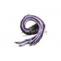 Bandelette de lapin 2tons FLY SCENE Mauve/Noir  3mm