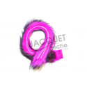 Bandelette de lapin 2tons FLY SCENE Fuchsia/Noir  3mm