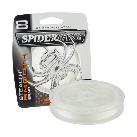 Tresse SPIDERWIRE Steal smooth Translucide 0.08mm 7.3kg 150m