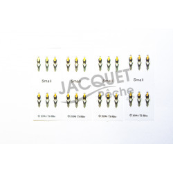 Immitation plumes jungle cock FLY SCENE Medium 24/paquet