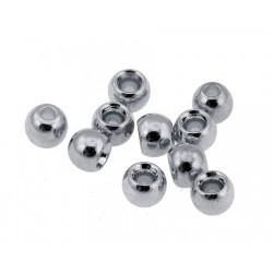 JMC Silver Brass Beads 3.2mm 25 pcs