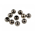 Bille Laiton JMC Noir Argent 3.8mm 25 pcs