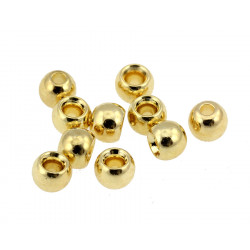 Brass Beads JMC Gold 3.8mm 25 pcs