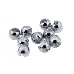 Beads Tungsten Slotted JMC Silver 3.8mm 25 pcs