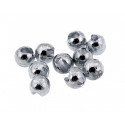 Beads Tungsten Slotted JMC Silver 3.8mm 25 pcs