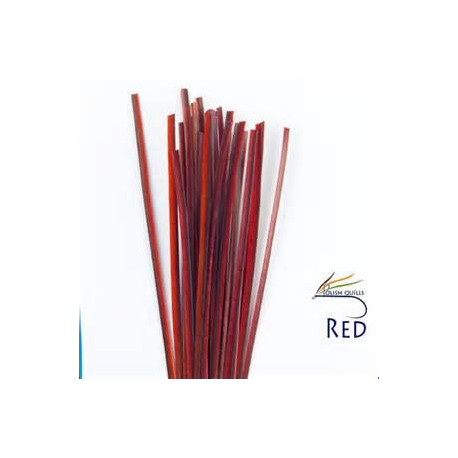 Hand Stripped Quill POLISHQUILLS Red