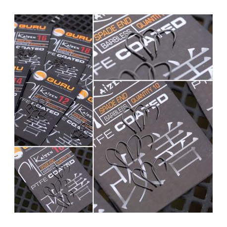 GURU hooks Kaizen spade end barbless n°10