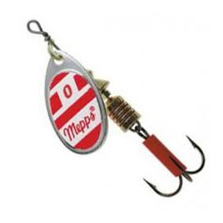 Cuiller MEPPS Aglia n°2 Blanc rouge