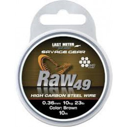 Steel SAVAGE GEAR Raw 49 0.45mm 16kg 10m