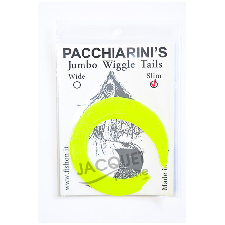PACCHIARINI'S Wiggle Tails Jumbo Slim Fluo Yellow