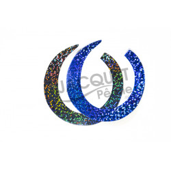 PACCHIARINI'S Wiggle Tails Jumbo Slim Holo Noir/Bleu