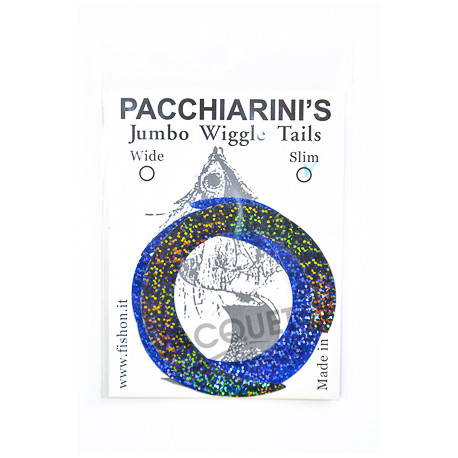PACCHIARINI'S Wiggle Tails Jumbo Slim Holo Noir/Bleu