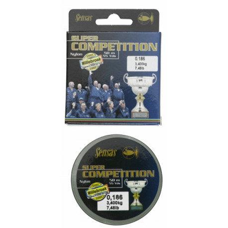 Nylon SENSAS Super competition 0.075mm 50M 0.680kg
