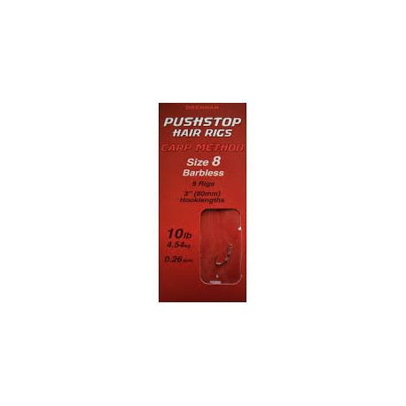 Bas de ligne DRENNAN Pushstop hair rigs n°16  0.23mm