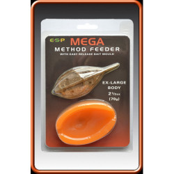 Mega method feeder DRENNAN large 100gr + moule orange