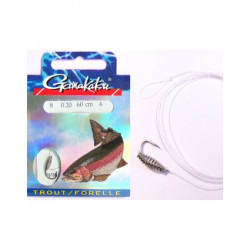 Bas de ligne GAMAKATSU Pâte à truite 3610N + ressort n° 6 0.22mm  100c