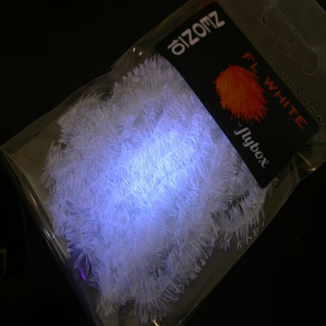Chenille Neon FLYBOX fluowhite 10mm