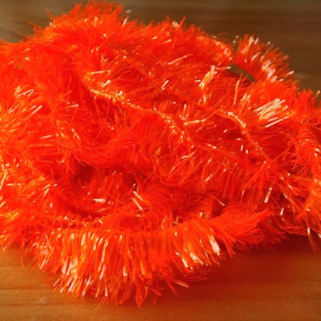 Chenille Translucent FLYBOX fireorange 15mm