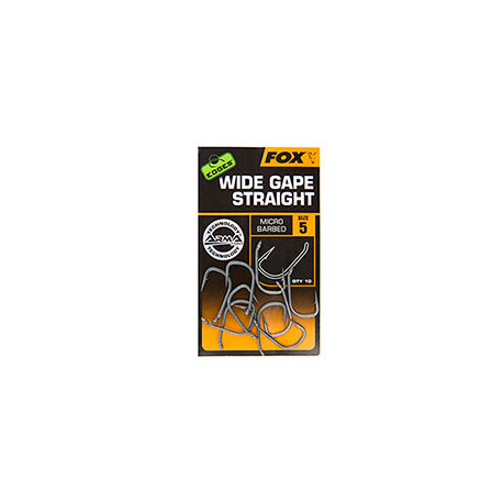 FOX Armapoint wide gape straight hooks - size 4