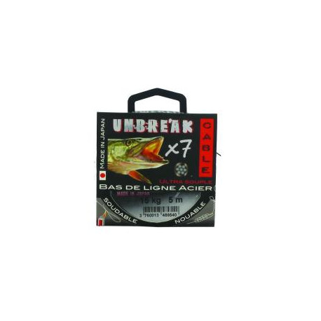 Acier POWERLINE Unbreak 7 brins 6kg 5m