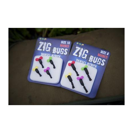 Fly mounted ESP Zig bugs Damsel nymph n°10