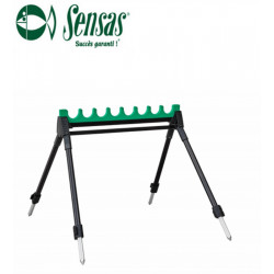 Support kit green SENSAS 4 pieds - 8 loges - D.40mm