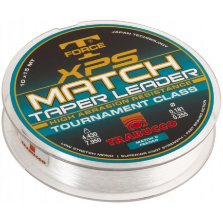 Bas de ligne TRABUCCO XPS Match taper leader 0.16mm - 0.22mm