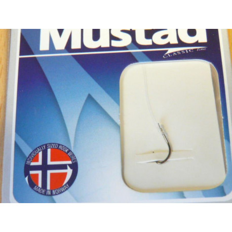 MUSTAD 515AX-BR leader n°8 0.22mm (barbless)