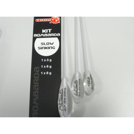 Bombette Trout zone Slow sinking 3pcs 1x3gr 1x6gr 1x8gr