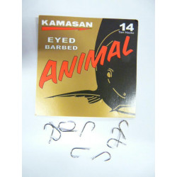 KAMASAN hooks Animal eyed barbed - N°14