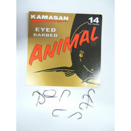 KAMASAN hooks Animal eyed barbed - N°18