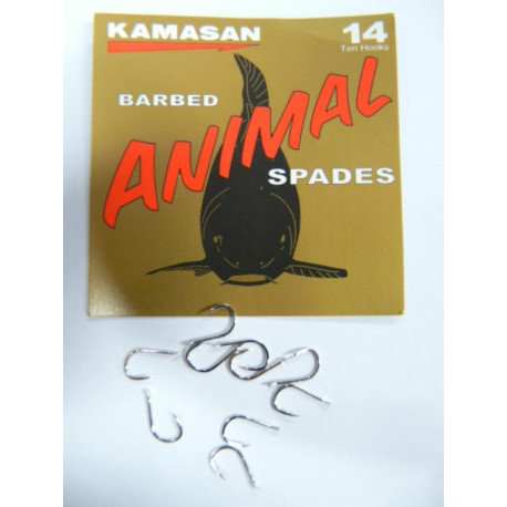 KAMASAN Animal Spade barbed hooks - N°14