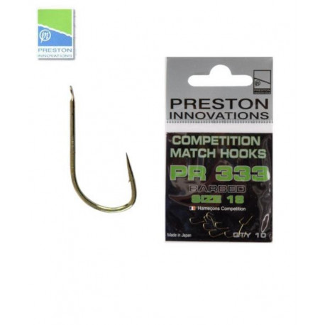 Hameçons PRESTON Competition match hooks PR 333  n°22