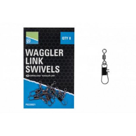 Emerillions à agrafe PRESTON Waggler link swivels