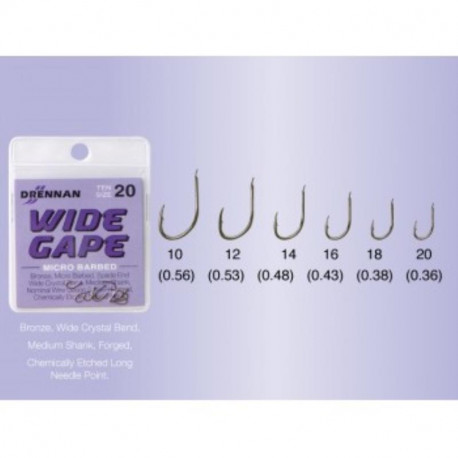 DRENNAN Wide Gape n°10 hooks