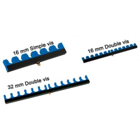 Support Kit RIVE Double à vis d.16 Noir