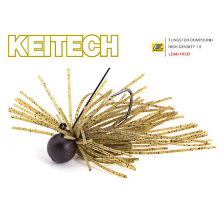 Rubber jig KEITECH Mono spin jig 2.6gr Green pumpkin PP