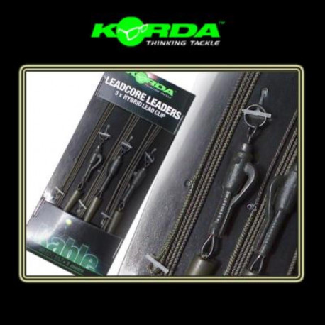 Leadcore leaders KORDA Hybrid lead clip  Gravel
