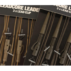 Leadcore leaders KORDA Hybrid lead clip QC SWIVEL weed/silt