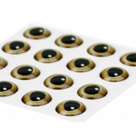 Yeux Epoxy Traun River 3D Gold 15mm (21pcs)