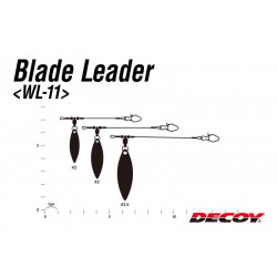 Bas de ligne DECOY Blade leader n°3.5 40Lb