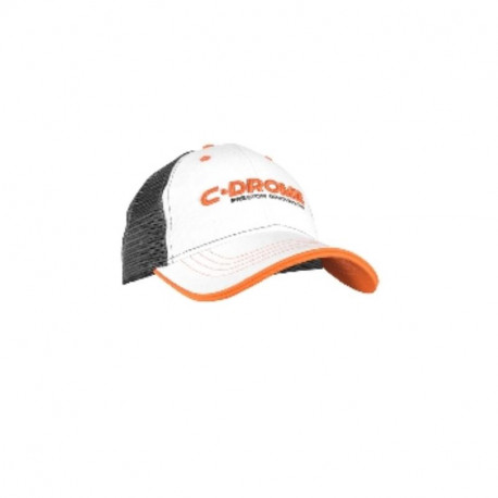 Casquette C-DROME Blanche-Orange