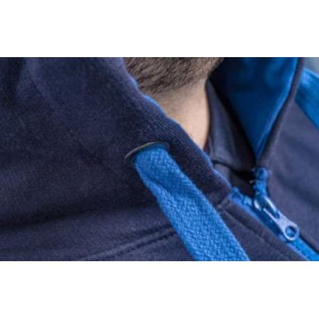 PRESTON navy blue zip-up hoodie - Size M