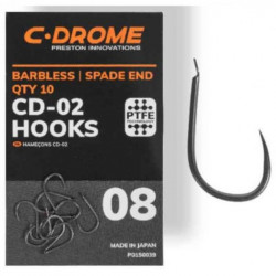 Hameçons C-DROME CD-02 Sans ardillon à palette - N°8