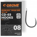 C-DROME CD-03 barbless paddle hooks - N°8
