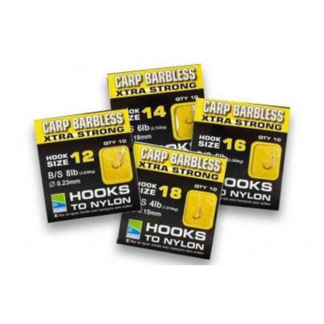 leader PRESTON Carp barbless xtra strong - H.18 - 0.15mm - 1.814 Kg