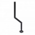 Pied RIVE Off set rotule - Anodise noir - D.36mm