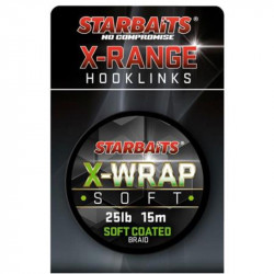 STARBAITS X-wrap soft coated braid - 35Lb - 15M